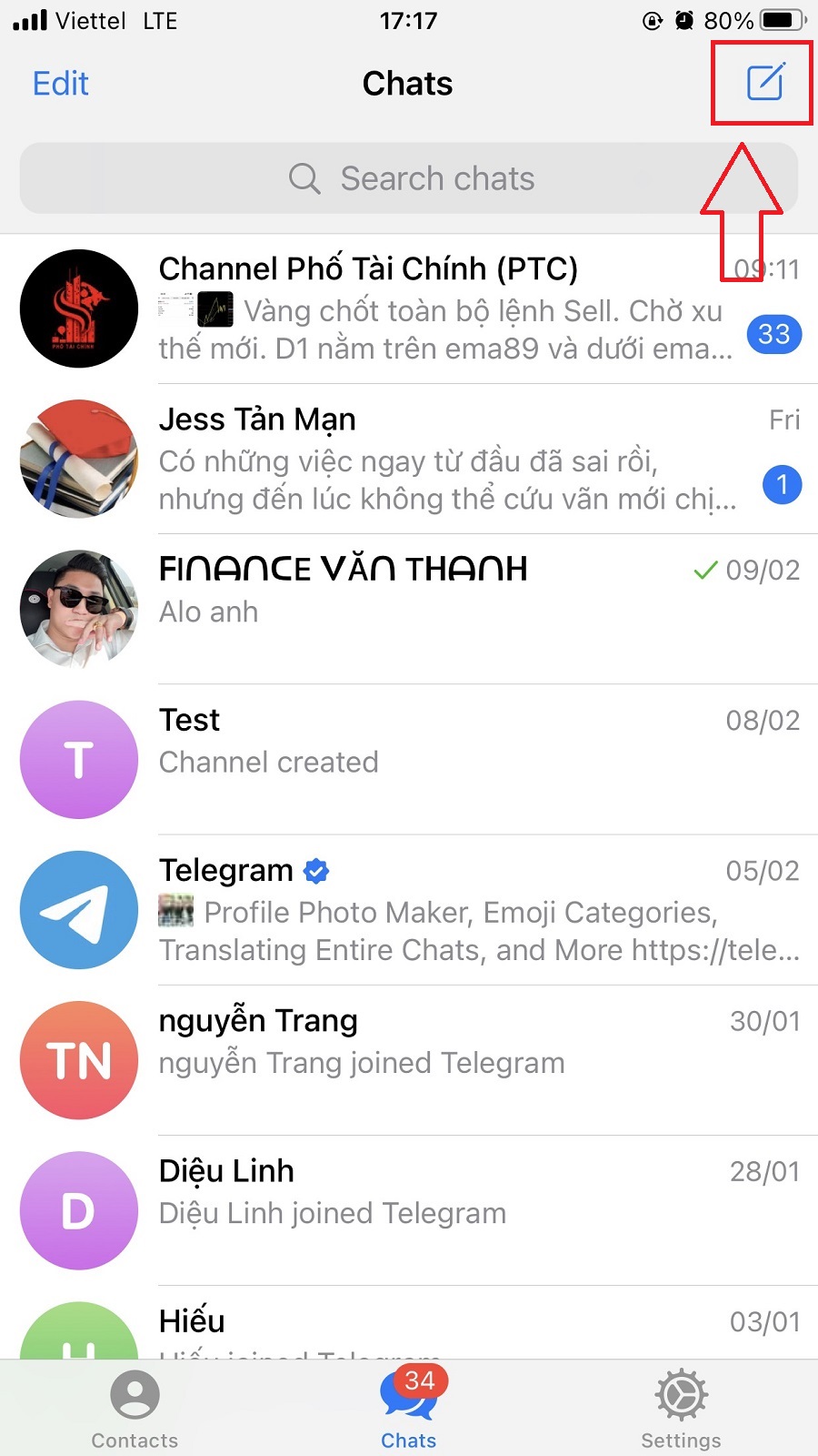 tạo nhóm telegram
