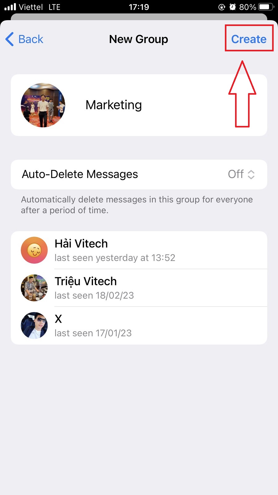 tạo nhóm telegram