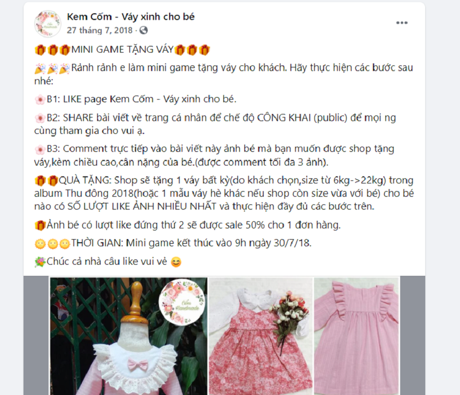mẫu content bán quần áo trẻ em mẫu content bán quần áo trẻ em