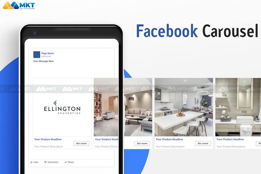 Hình thức quảng cáo trên Facebook: quảng cáo "băng chuyền"
