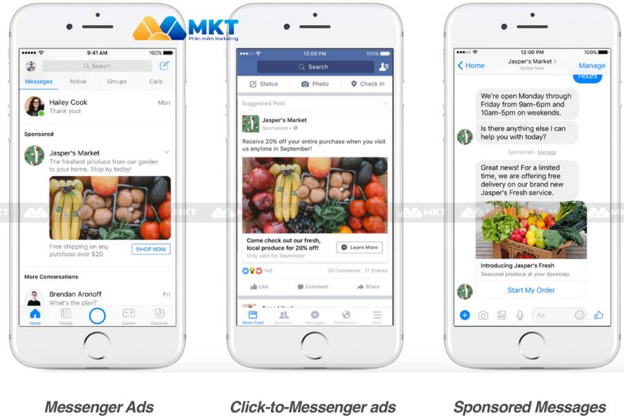 Hình thức quảng cáo trên Facebook: quảng cáo click to Messenger. Hình thức quảng cáo trên Facebook: quảng cáo click to Messenger.