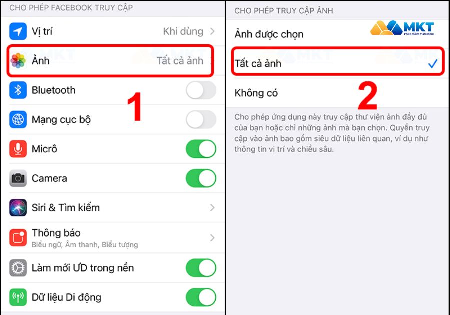 Chọn "Tất cả ảnh"