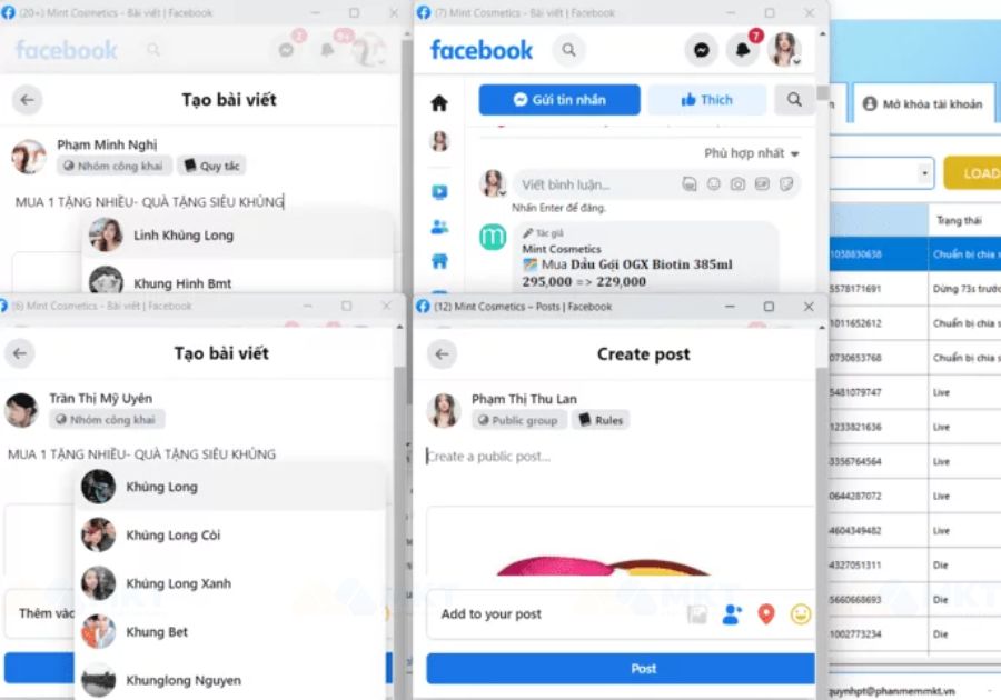 Share bài viết lên nhóm tự động