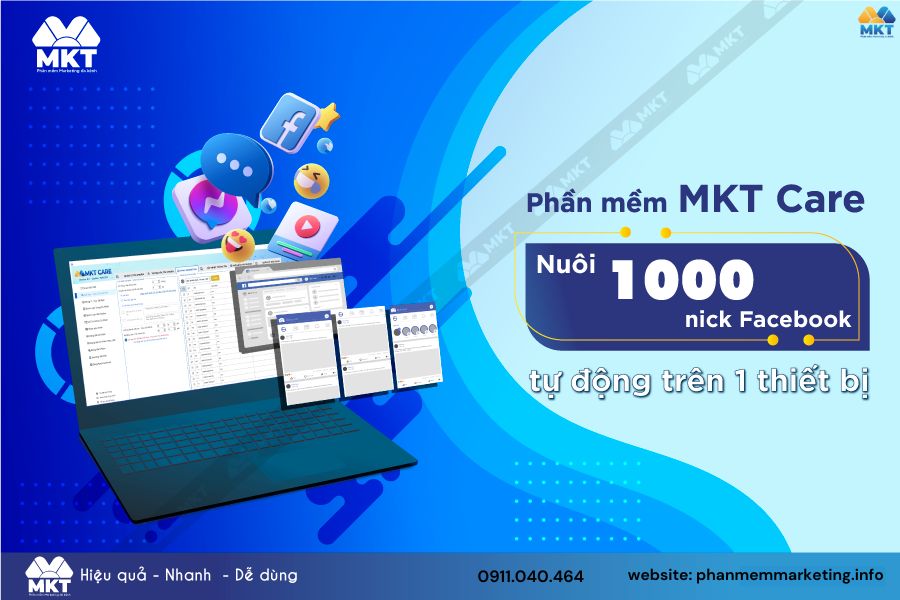 Phần mềm chăm sóc tài khoản facebook để đăng bài - MKT Care Phần mềm chăm sóc tài khoản facebook