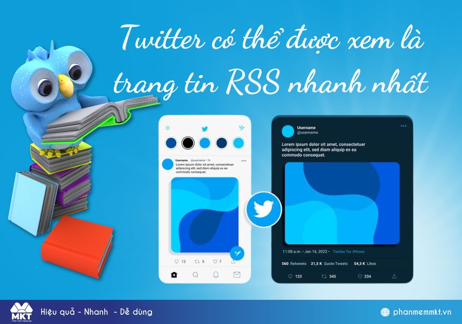 Twitter có thể được xem là trang tin RSS nhanh nhất trang tin RSS thu gọn