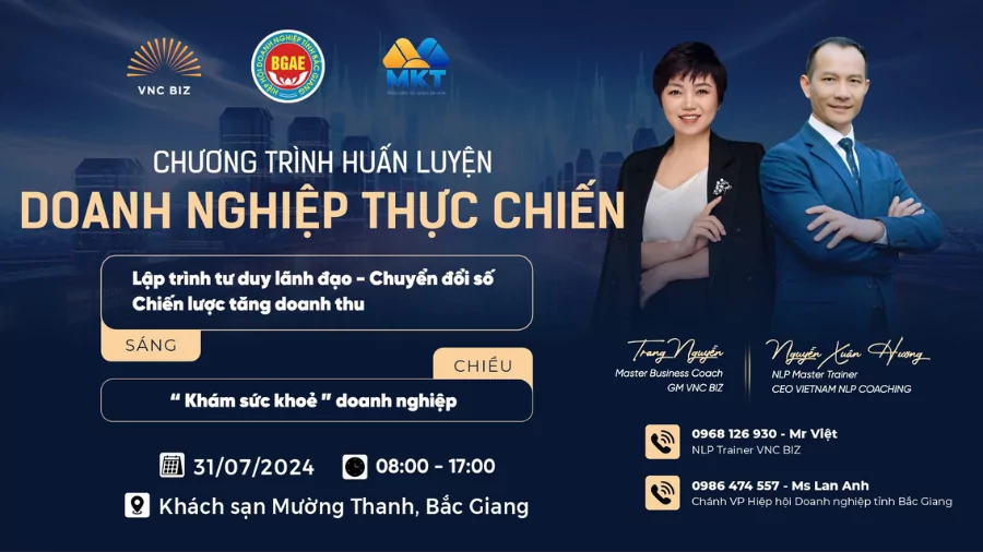 Chương trình huấn luyện "Doanh nghiệp thực chiến" Chương trình huấn luyện doanh nghiệp thực chiến