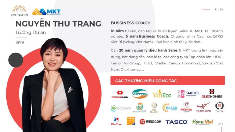 Chuyên gia cấp cao Trang Nguyễn Chương trình huấn luyện doanh nghiệp thực chiến