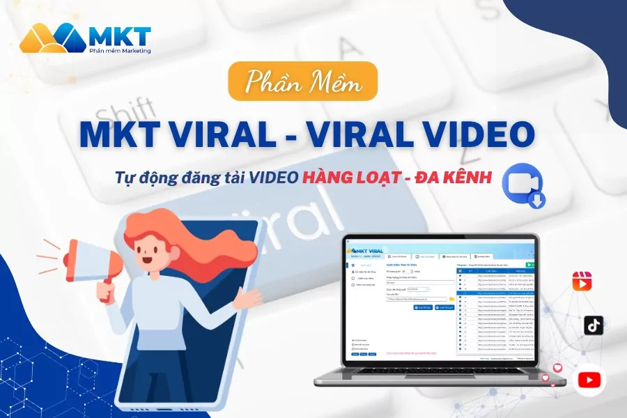 Phần mềm MKT Viral Auto comment Tik Tok