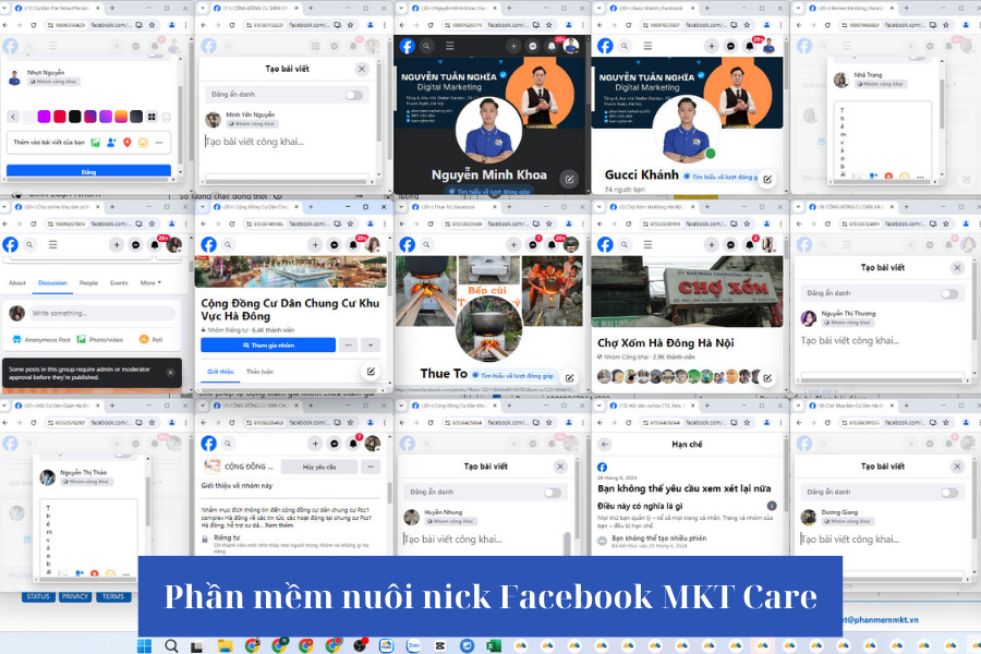Phần mềm nuôi nick facebook mkt care Phần mềm nuôi nick facebook mkt care
